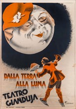 Dalla terra alla luna. Teatro Gianduja. Torino, 1932. Creator: Romano; Giuseppe (Nino) (active 1920s-1930s).