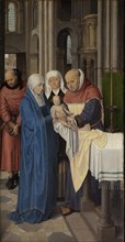 The Presentation of Jesus at the Temple. Triptych of Jan Floreins, right panel, 1479. Creator: Memling; Hans (1433/40-1494).