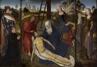 Triptych of Adriaan Reins, 1480. Creator: Memling; Hans (1433/40-1494).