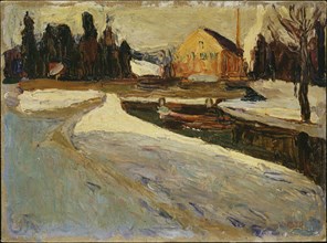 Schwabing, Winter Sun, 1901. Creator: Kandinsky; Wassily Vasilyevich (1866-1944).