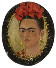 Self-portrait for Jose Bartoli, 1946. Creator: Kahlo; Frida (1907-1954).