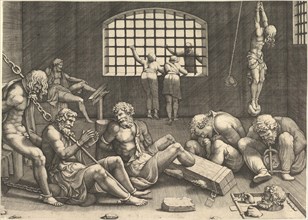 The Prison, after Giulio Romano, c1536-1543. Creator: Scultori (called Mantovano); Giovanni Battista (1503-1575).