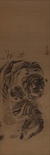 A tiger licks her young, . Creator: Ganku; Kishi (1749-1839).