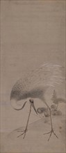 Part of diptych with two cranes, 1760-1765. Creator: Okyo; Maruyama (1733-1795).