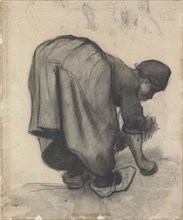 Peasant Woman Gleaning, 1885. Creator: Gogh; Vincent; van (1853-1890).