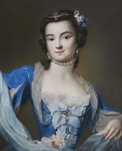 Portrait of Barbara Campanini (1721-1799), c1740. Creator: Carriera; Rosalba Giovanna (1657-1757).