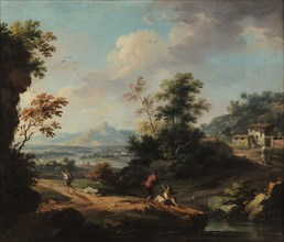 Landscape with figures, Between 1760 and 1799. Creator: Cignaroli; Vittorio Amedeo (1730-1800).