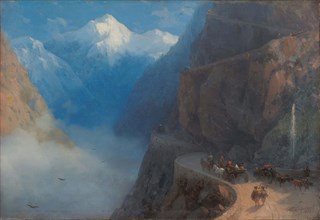 From Mleta to Gudauri, 1868. Creator: Aivazovsky; Ivan Konstantinovich (1817-1900).