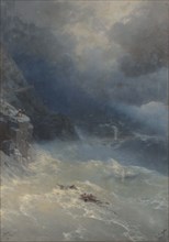 Storm at Cape Aya, 1899. Creator: Aivazovsky; Ivan Konstantinovich (1817-1900).