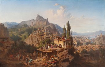 View of Tiflis, 1859. Creator: Franken; Paul von (1818-1884).