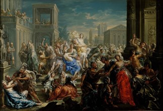 The Rape of the Sabine Women, First half of the 18th cent.. Creator: Platzer; Johann Georg (1704-1761).