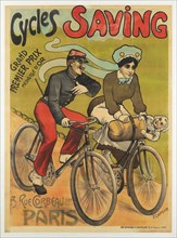 Cycles Saving, c1900. Creator: Chapellier; Philippe (active End of 18th - Early 20th cen.).