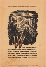 September 10 - Bloody Sunday Of Bromberg - If The Light Clashes With Darkness There Is No..., 1942. Creator: Axster-Heudtlass; Werner von (1898-1949).