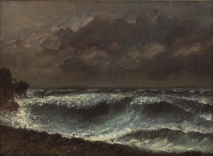 Storm Front on the Horizon, 1872-1873. Creator: Courbet; Gustave (1819-1877).