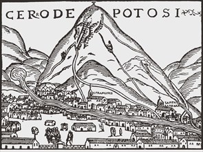 Cerro de Potosí, 1552. Creator: Cieza de León; Pedro de (1522-1554).