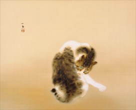 Tabby Cat, 1924. Creator: Seiho; Takeuchi (1864-1942).