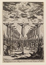 Les Martyrs du Japon (The Martyrs of Japan) , c1627. Creator: Callot; Jacques (1592-1635).