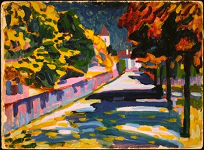 Autumn in Bavaria, 1908. Creator: Kandinsky; Wassily Vasilyevich (1866-1944).