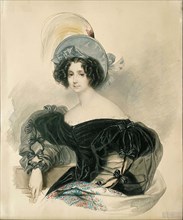 Portrait of Janette (Anna) Ivanovna Lopukhina, née Baroness von Wenckstern (1786-1869), 1833. Creator: Briullov; Karl Pavlovich (1799-1852).