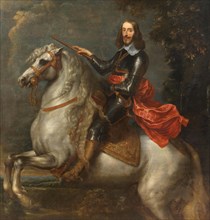 Equestrian portrait of Archduke Leopold Wilhelm of Austria (1614-1662), . Creator: Dyck; Sir Anthony van; (Studio of) ().