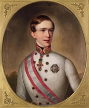 Portrait of Emperor Franz Joseph I of Austria (1830-1916), c1849. Creator: Mezler von Andelberg; Johann Baptist (active 1840s-1850s).