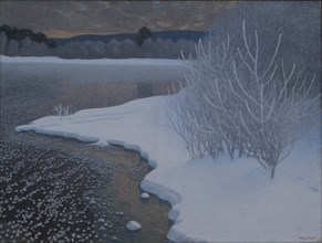 Hoar-Frost on Ice, 1901. Creator: Fjaestad; Gustaf (1868-1948).