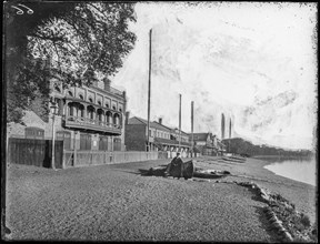 London Rowing Club Boathouse, Putney, Wandsworth, Greater London Authority, 1882. Creator: William O Field.