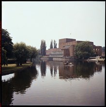 Royal Shakespeare Theatre, Waterside, Stratford-Upon-Avon, Warwickshire, 1958. Creator: Walter Scott.