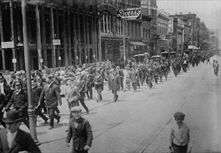 Cincinnati Streetcar Strikers, between c1910 and c1915. Creator: Bain News Service.