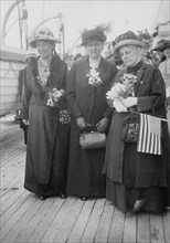 Mrs. P. Lawrence, Jane Addams, Mrs. Lewis F. Post, between c1910 and c1915. Creator: Bain News Service.