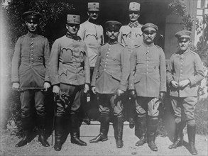 German Commanders awarded Iron Cross: Gen. Stolzman, Lt. Purtscher, Maj..., between c1910 and c1915. Creator: Bain News Service.