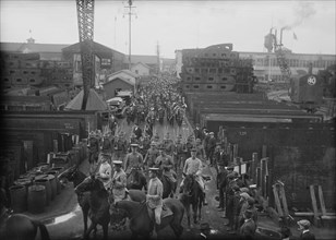 Arrival launch party, between c1915 and c1920. Creator: Bain News Service.