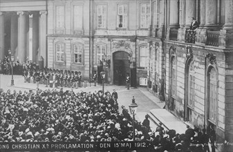 Danish King at Palace Window, 1912. Creator: Bain News Service.