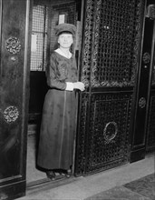 Elevator girl, Martha Washington Hotel, between c1915 and c1920. Creator: Bain News Service.