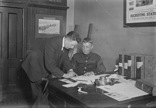 Recruiting Marines, between c1915 and c1920. Creator: Bain News Service.