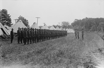 Signal Corps receiving orders, between c1915 and c1920. Creator: Bain News Service.