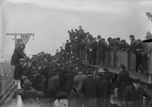 Start of 1st ship, Newark Yards, 1917. Creator: Bain News Service.