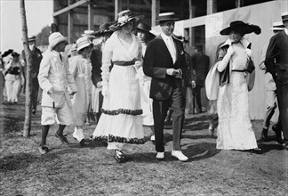 At Polo game: Angelica Brown, Mrs. W.R. Vanderbilt, Jr., 1914. Creator: Bain News Service.