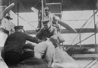 Lt. Com. Mitscher & Lt. Barin Landing, between c1915 and c1920. Creator: Bain News Service.