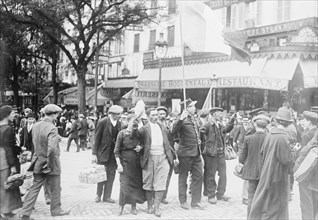 Reservists going to Gare de l'Est, Paris, between c1914 and c1915. Creator: Bain News Service.