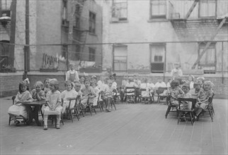 Roof, Lenox Hill Settlement, between c1915 and c1920. Creator: Bain News Service.