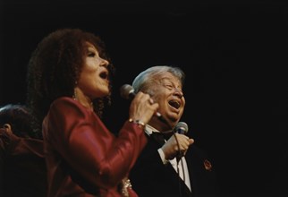 Mel Torme, Cleo Laine, Barbican, London, 1991. Creator: Brian Foskett.