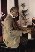 Hank Jones, Jazz Inn Party, Nordwijk, Netherlands, 1989. Creator: Brian Foskett.