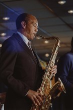 Harold Land, Jazz Inn Party, Nordwijk, Netherlands, 1989. Creator: Brian Foskett.