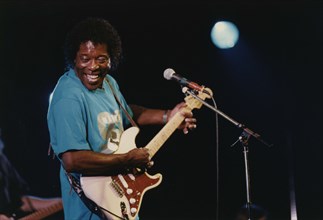 Buddy Guy, Cambridge Folk Festival, 1992. Creator: Brian Foskett.