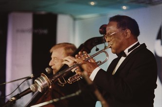 Clark Terry and Red Mitchell, Jazz Inn Party, Nordwijk, Netherlands, 1989. Creator: Brian Foskett.