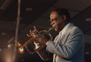 Clark Terry, Jazz Inn Party, Nordwijk, Netherlands, 1989. Creator: Brian Foskett.