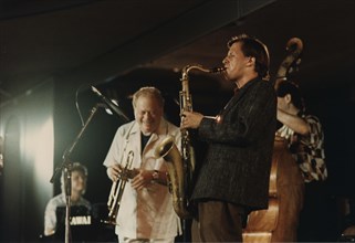 Red Rodney and Chris Potter, North Sea Jazz Festival, The Hague, Netherlands, 1991. Creator: Brian Foskett.