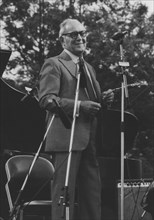 Benny Goodman, Capital Radio Jazz Festival, Knebworth,1982. Creator: Brian Foskett.