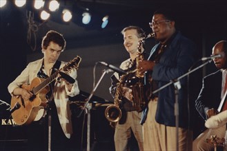 Jesse Davis, Eddie Jones, Howard Alden, Scott Hamilton..., North Sea Jazz Festival, 1992. Creator: Brian Foskett.